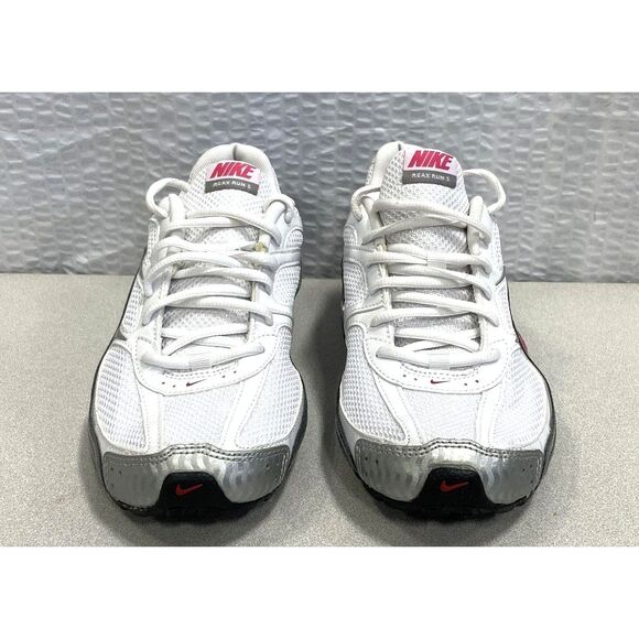 Nike Reax Run 5 'White Metallic Silver' Women's Sneakers Size 8.5 407987-116 - Picture 1 of 6